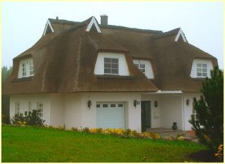 Moderne Villa mit Rohrdach